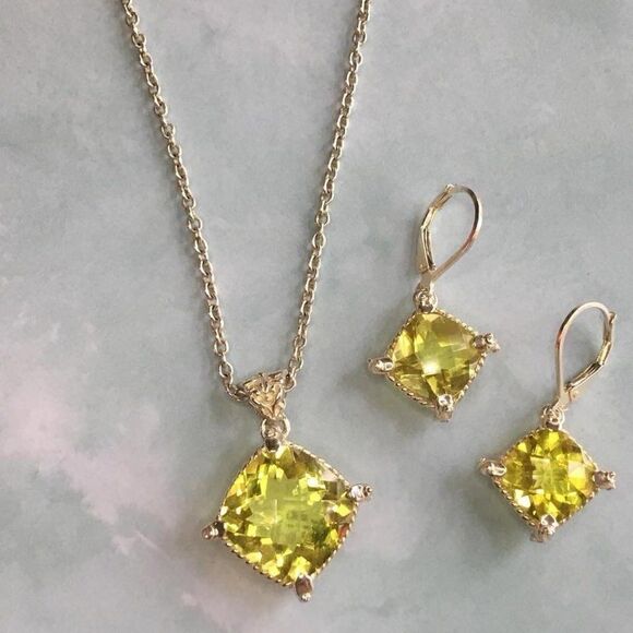 Sara Blaine/eSBe Royal Citrine Earrings - NWT - Picture 5 of 6